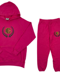 Eric Emanuel Logo Hooded Sweatsuit – Magenta