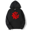 Eric Emanuel Red Printed Hoodie